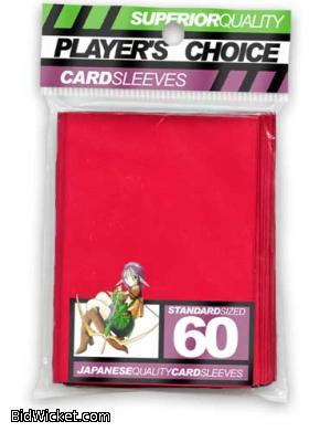 Player's Choice Standard Sleeves Pack of 60 in Red